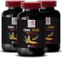 Plantebasert olje - CHIA SEED OIL EXTRACT - Hydrating olje, rik tekstur, hårpleie, Glossy finish, Naturlig glans, Chia fordeler, Lett tekstur, Ren hydrering, Kroppsolje, Glødeolje 3 Flaske 180 Caps