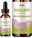 Mullein Drops for Lungs – Mullein Leaf Extract med Marshmallow Root, Perilla & Astragalus for andningsstøtte, Immun Boost & Lung Detox, Naturlig Herbal formel, Vegan, 2 fl oz