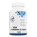 PlantVital Magnesium Glutonat 200 mg 120 Kapsler - høy absorpsjon, ikke-GMO, Vegansk, Glutenfri - støtter normal søvn, muskel- og nervefunksjon, normal hjerte- og beinhelse, hjelper deg å føle deg rolig og slappe av