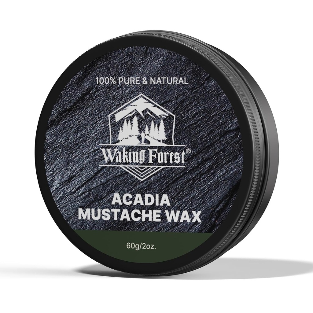 Voksende Skog Mustache Wax for menn Sterk Hold mustache voks tog Tame & stil Sandalwood Beard Wax for menn Alle naturlige ingredienser 2oz, 1 pakke