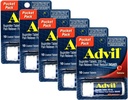 Advil Ibuprofen 200 mg (NSAID) Pocket Pack, 10 belagte tabletter (pakning med 5)
