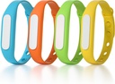Mosquito Avvisende armbånd for voksne barn, Individuelt innpakket anti-insekt Wristband for innendørs utendørs, Vanntett Bug Protection for camping Fiske Hiking (4 Pack)