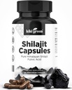 KIKI Green Shilajit Capsules - Himalaya Supplement, 40% Fulvic Acid og Trace Minerals - 500 mg per servering for styrke, energi, immunitet - 120 Vegan Count