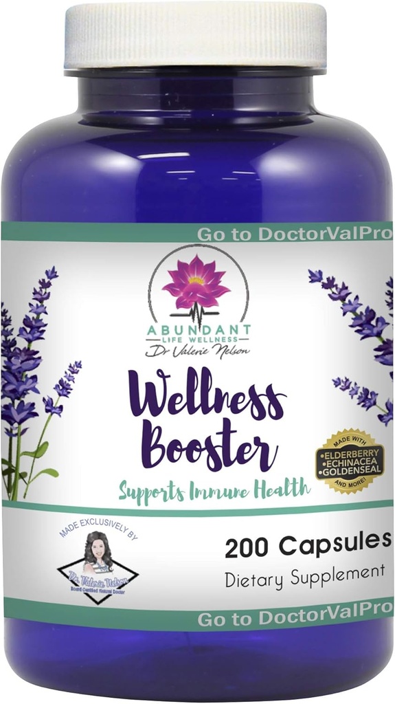 Echinacea Elderberry Goldenseal & Mer - 200 Caps - Wellness Boosters