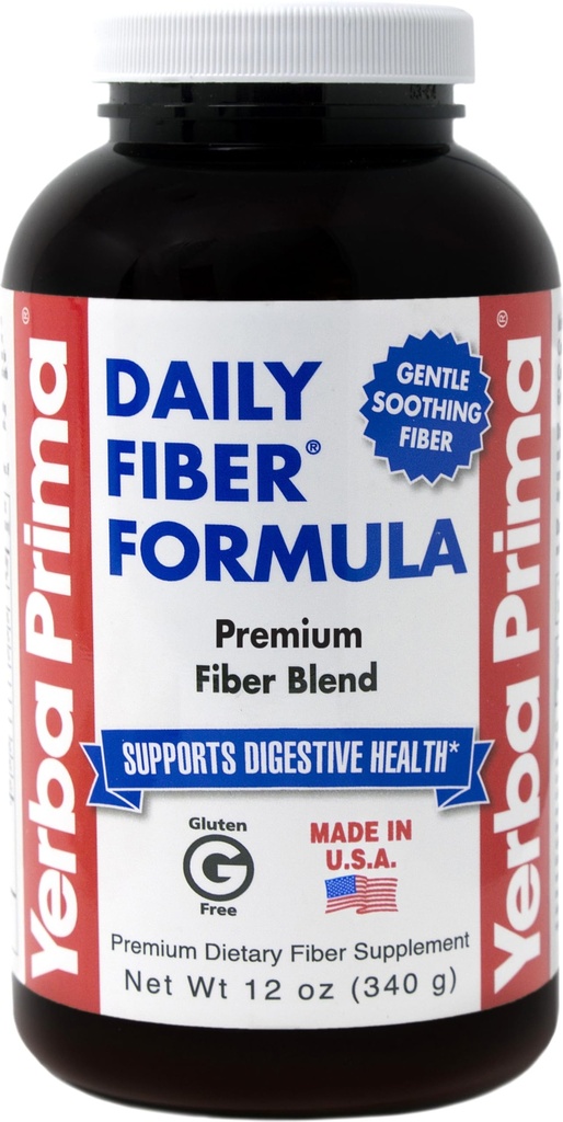 Yerba Prima Psyllium Husk, 12 Ounce (pakke med 2) - Colon Cleanser Fiber Supplement - Naturlig støtte for Gut Health - Ikke GMO, Glutenfri, Vegan