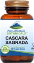 Pure Mountain Botanicals Cascara Sagrada Kapsler - Vegansk Kosher Caps Nå med 400 mg Wild Harvest Cascara Sagrada Aged Bark Supplement