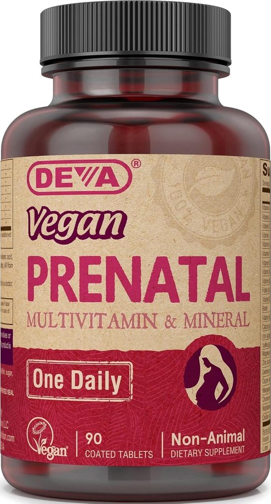 Deva Vegansk Prenatal Multivitamin og Mineral - 90 tabletter, 2 pakker