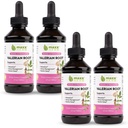 Maxx Herb Valerian Root Extract - Max styrke, flytende Valerian Root Absorbs Bedre enn kapsler, for avslapning og hvilelig søvn, alkoholfri - 4 flasker, 4 Oz Hver (240 Serveringer)