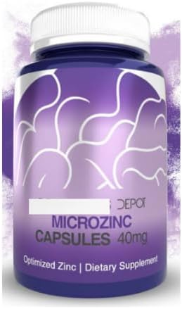 Depot MicroZinc Capsules, 40mg optimalisert sink, 365 telle kosttilskudd