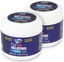 Blå Goo smerte lindrer Gel - for rygg, hals, muskel og ledd smerte, rask-virkende kjøling og beroligende relief med 100% ren emu olje, 4 oz (2 pakke)