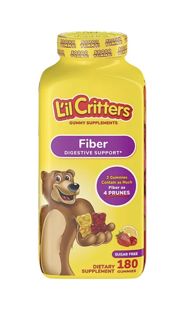 L'il Critters Fiber Gummies, Sukkerfri, 180 greve