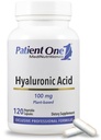 Pasienten en hyaluronsyre 100 mg | Supplement til støtte Hydrated, Ungdomslig hud og felles helse * | 120 kapsler