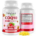 Shiny Leaf CoQ10 100mg - Chewable CoQ10 Supplement - Coenzym Q10 for hjerte helse og energi - naturlig Co Q 10 Supplement for kardiovaskulær velvære - 100mg Chewable tabletter, 90 tabletter, laget i USA