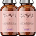 Vitamin Bounty Kvinners Pro-Daily Probiotic - Støtter Vaginal, Digestiv & pH-balanse, 10 milliarder CFU, 5 Strains + Cranberry - 2 pakke 60 Kapsler