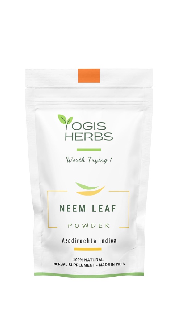 YOGIS HERBS Neem Leaf pulver - ren Azadirachta Indica for avgiftsbeskyttelse, immunstøtte, og ren hud - 100% naturlig Herbal Supplement (1 Lb)