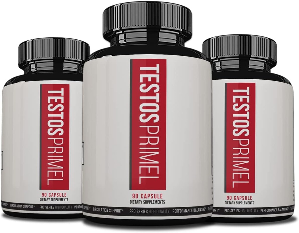 Testos Primel Advanced Formula, TestosPrimel for muskler, Testoprime, 270 kapsler, 3 måneders forsyning