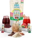 Hydrasjon + Energi Electrolyte Drink Mix - Variasjon pakke med Hibiscus, Kaffe Horchata & Strawberry Watermelon, Sukker-fri med koffein, L-Theanine, kokosvann og mineraler