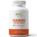 PureNature Turmeric Curcumin med BioPerine Turmeric Nature