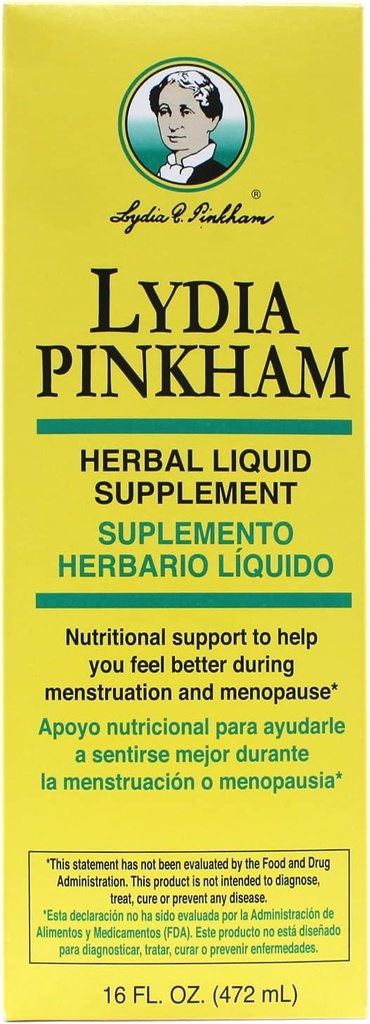 Lydia Pinkham Herbal væske, 16oz per flaske