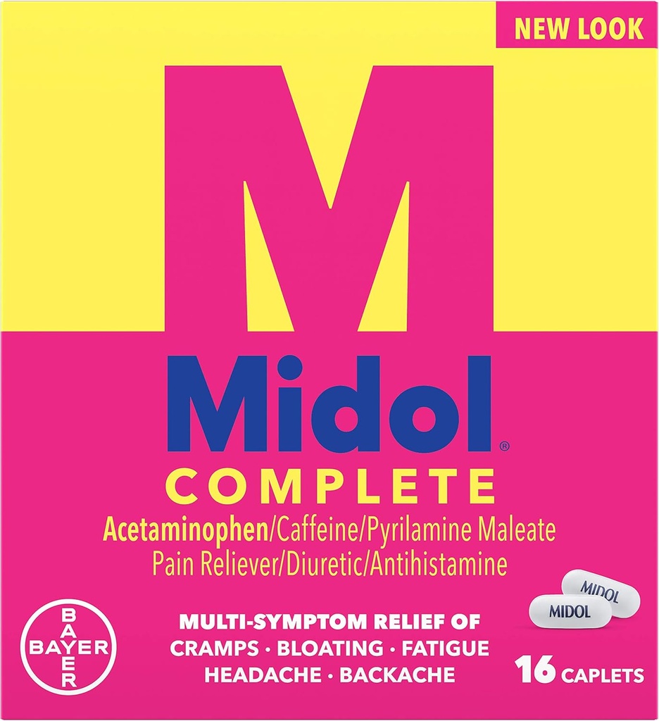 Midol Menstrual Maks styrke caplets - 16