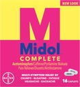 Midol Menstrual Maks styrke caplets - 16