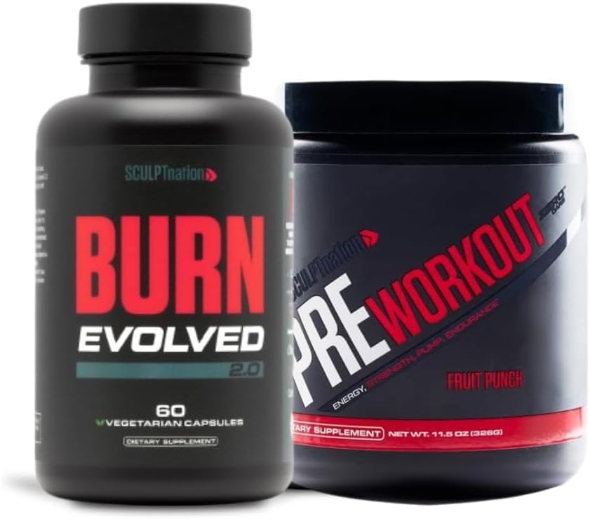 Sculpt Nation av V Shred Burn involvert 2.0 og Pre Workout Fruit Punch Bundle