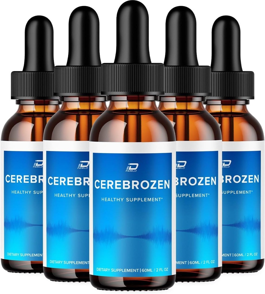 Cerebrozen Tinnitus øredråper - Cerebrozen 24, Cerebrozen flytende dråper, Cerebrozen anmeldelser, Cerebrozen drops for ørerelief (5 Pack - 300 ML)