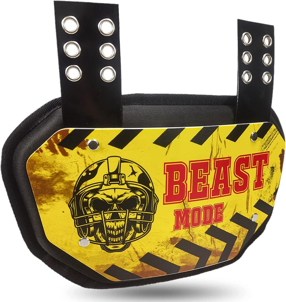 Sports Fotball Tilbake Plate Fotball Bakplater for Skulder Pads Fotball, Rear Protector Lower Back Pads for fotballspillere, Nedre rygger vil være trygt og stilig med denne robuste bakplaten.