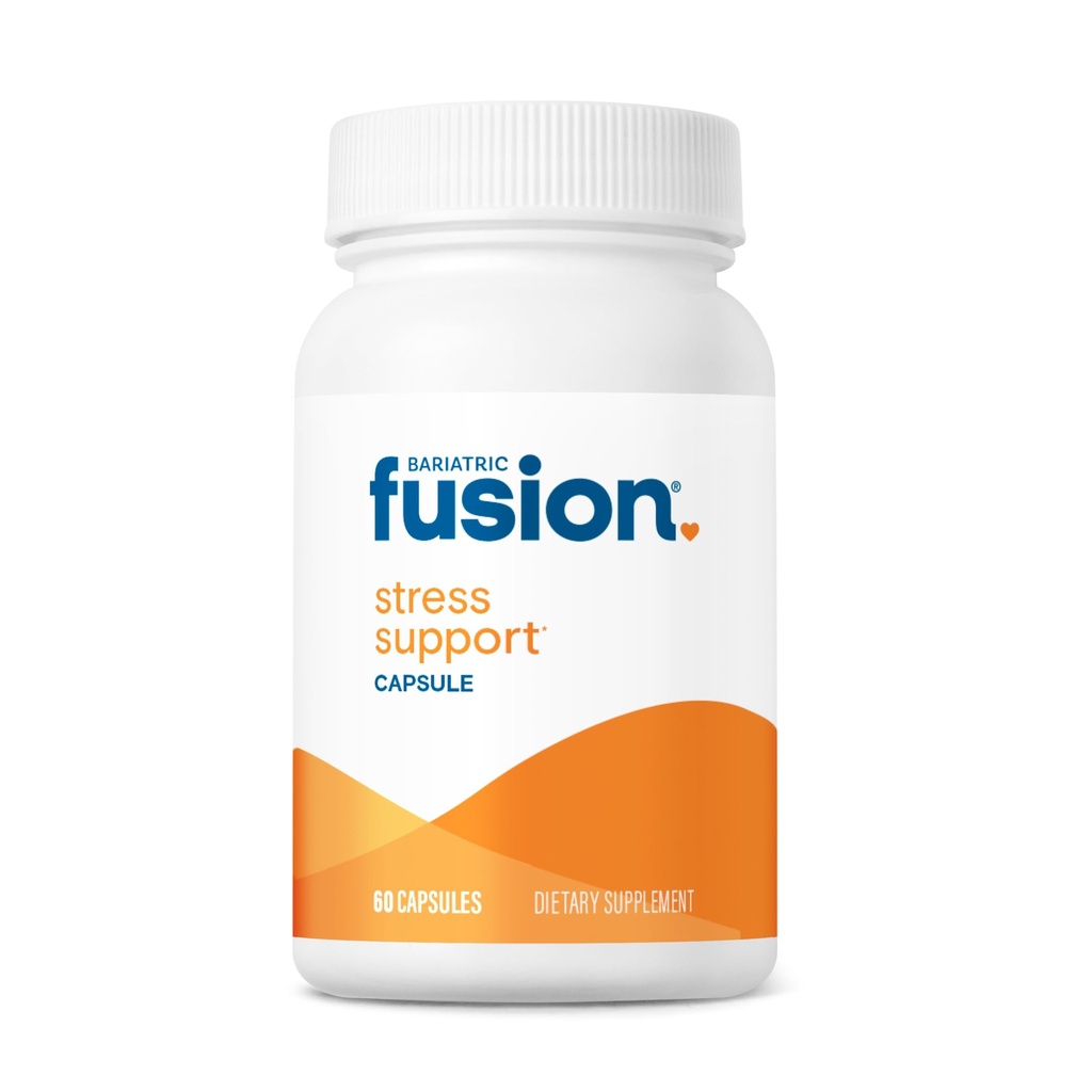 Bariatrisk Fusion Stress Support* | Vegansk Supplement med magnesium og Ashwagandha | Daglig vitamin for kvinner og menn | Gluten, mørk og soya gratis | Ikke-GMO | 60 Kapsler