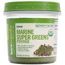 BareOrganikk Marine Super Greens pulver – USDA Økologisk, Vegansk, Glutenfri, Ikke-GMO, BPA-fri, Superfood pulver med økologisk Kelp, Spirulina & Klorella - 8 oz