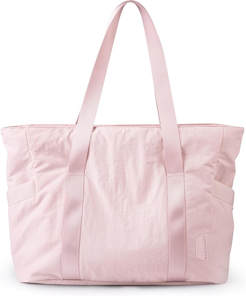 BAGSMART Tote Bag for kvinner, Tote Bag med glidelås arbeid Tote med sammenligninger sykepleier skulder Hanbag for reise, Gym