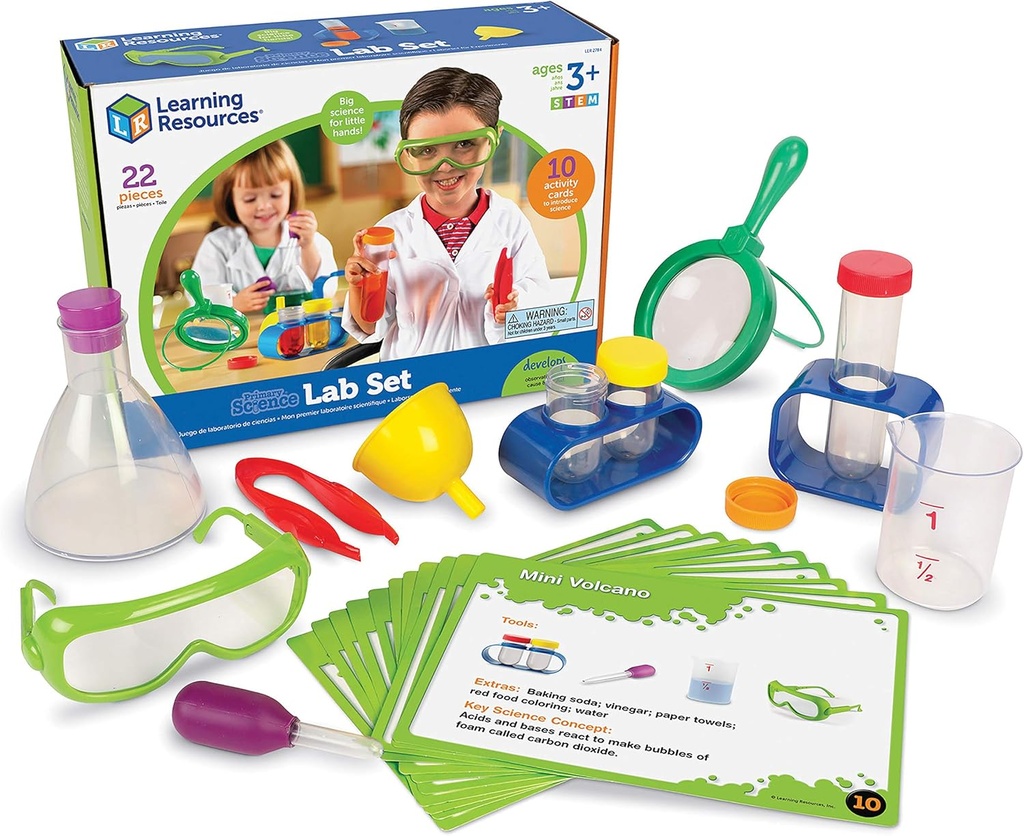 Læringsressurser Primær vitenskap Lab aktivitetssett - Eksperimenter for barn, kjemileketøy, preliminær lek, STEM prosjekter, klasserom må ha, lærerutstyr, Montessori gaver for gutter og jenter