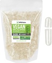XPRS Nutra Størrelse 4 tomme kapsler - 5000 telle små klare tomme veganske kapsler - DIY grønnsaker Capsule Fylling - Fyllbar gjøre-det-sjølv Veggie piller for kosttilskudd