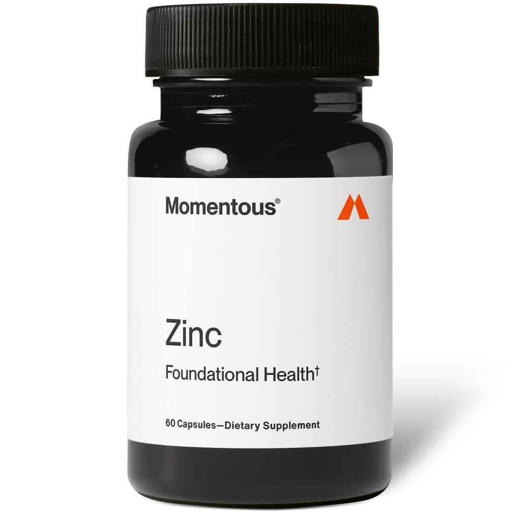Momentous Zink Picolinat 15 mg - Immunitet & Hormone Support - Biotilgjengelig Sink Supplement - fremmer felles helse og lean muskelmasse - NSF sertifisert for idrett - GMO-fri & Glutenfri - 60 Services