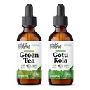 Wild & Organic Green Te Tinkture 2 fl oz & Gotu Kola Tinktur 2 fl oz