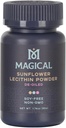 MAGICAL BUTTER Solflower Lecithin pulver - soya-fri, ikke-GMO, Vegansk & Kosher Smør & oljestabilizer for baking & matlaging, 1.76 oz