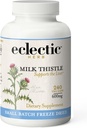 Eklektisk institutt Raw Freeze-Dried Non-GMO Melk Thistle | med Silymarin for Liver Support - Detox, rengjøring og vedlikehold ® 240 CT