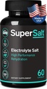 Keto Electrolyte Supplement, Salt Replacement Tabletter for Rapid Oral Rehydrering & Post Trening Recovery, Magnesium, Sink, Natrium, Kobber | 60 Kapsler | Stopp benkramper og gjenopprette energi