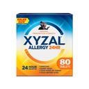 Xyzal 24 timers allergi relief medisin, Original reseptstyrke antihistaminer, levosetirizin dihydroklorid tabletter, 5 mg, 80 greve