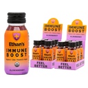 Ethan's Organic Immune Boost Shots, Elderberry Flavor. Føles bedre. Immunitetsstøtte, laget med ekte frukt, vitamin C, vitamin D, Reishi, sink, med ingen tilsatt sukker (12 pakke med 2oz Shots)