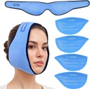 Ispakke for visdom tannfjerner med 4 Reusable Hot Cold Gel pakker, visdom tann ispakke hode Wrap for Tonsilektomi, TMJ, tannutvinning, Jaw smerte, oral kirurgi, kosmetisk injeksjon