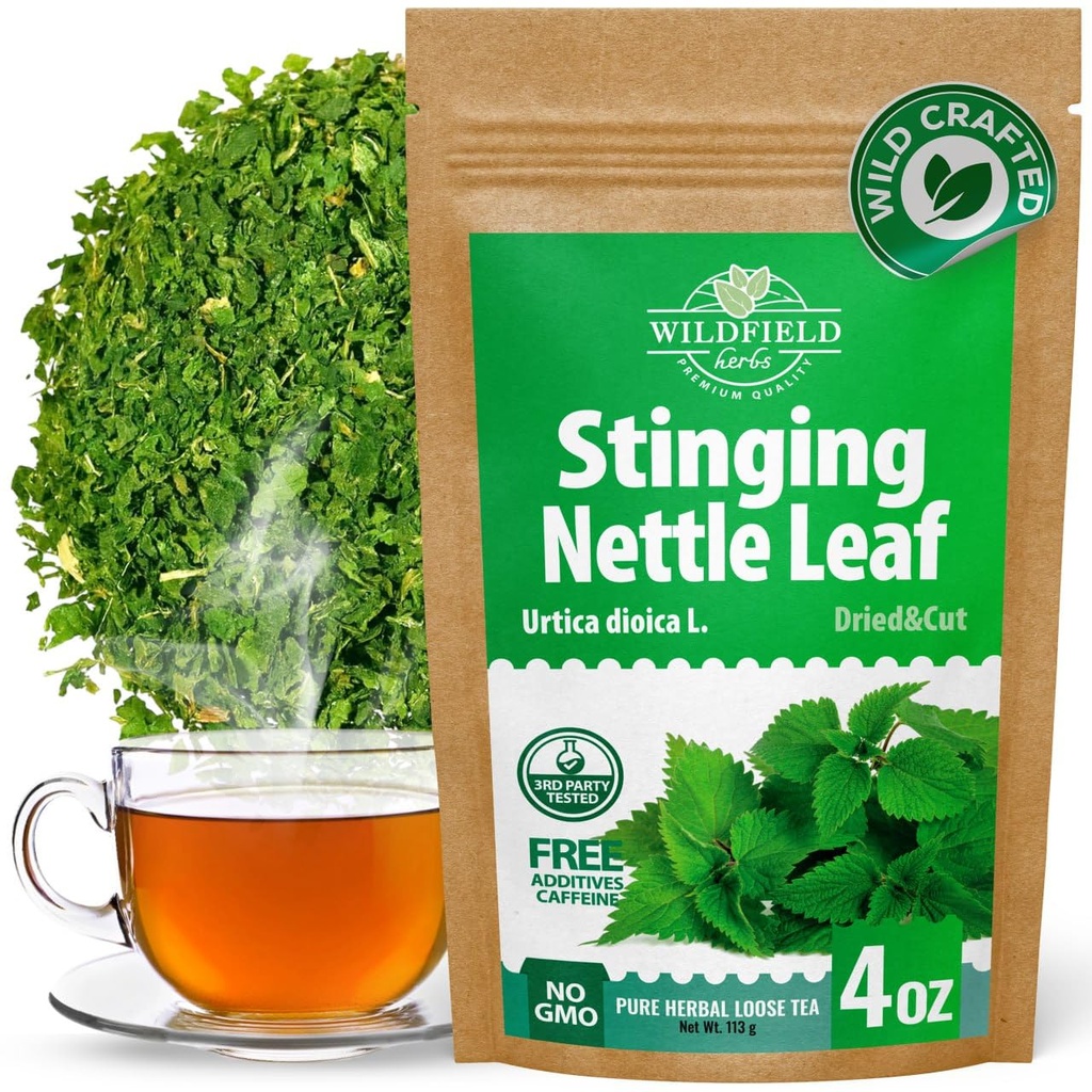 4 oz. Tørket Nettle Leaf Tea Ortiga Planta Nettle Herb Bulk Stinging Nettle Leaf Herb Tea (Urtica dioica) - 113g Stinging Nettle Leaves Herbal Tea Ortiga Verde te