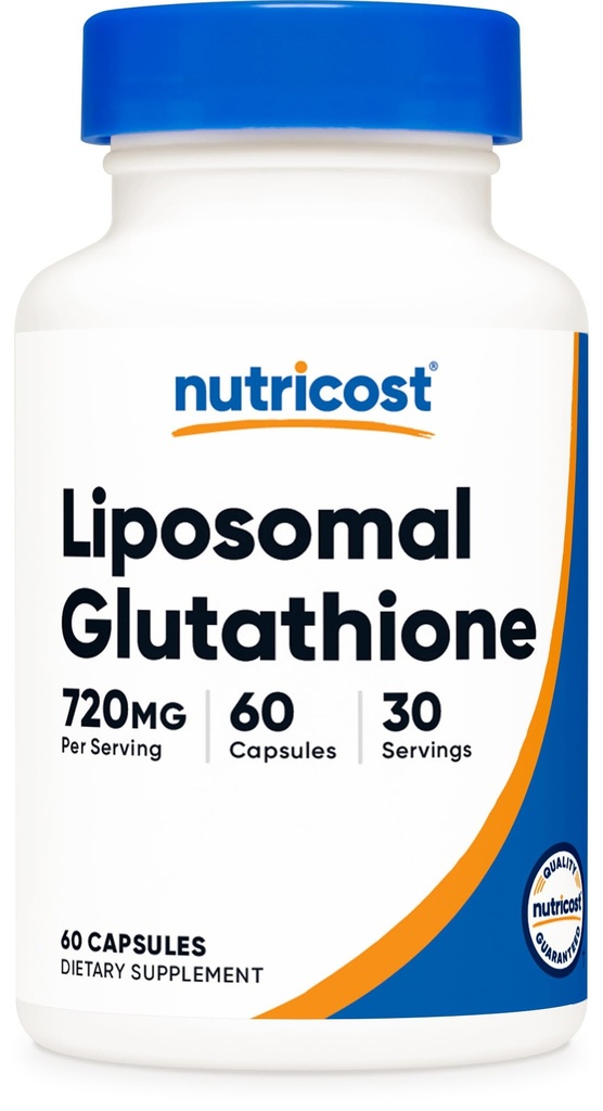 Nutricost Liposomal Glutathione Supplement 60 kapsler, 720 mg Per servering - Vegansk, GMO-fri, 30 serveringer