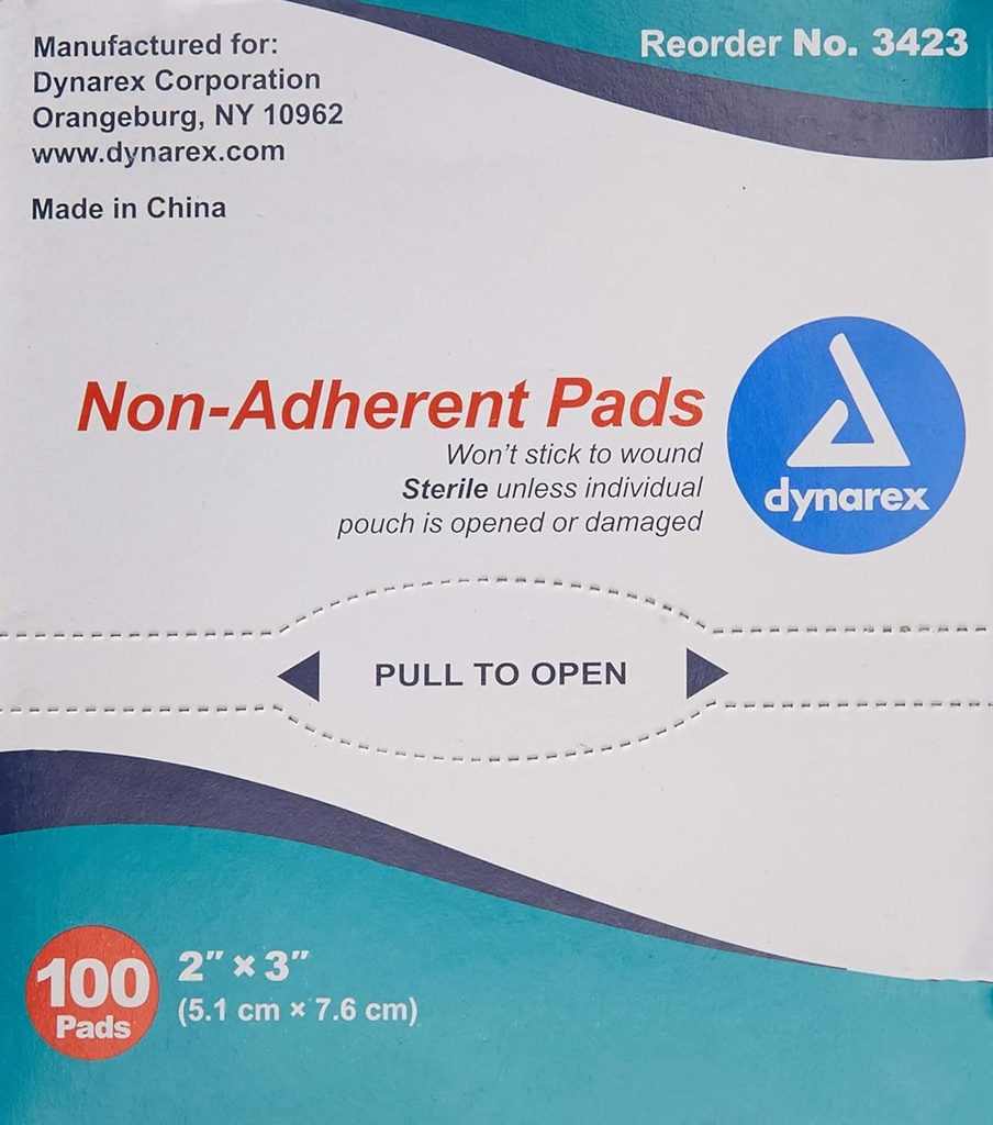 Dynarex Ikke-ærlig pad, steril, 2x3, boks/100