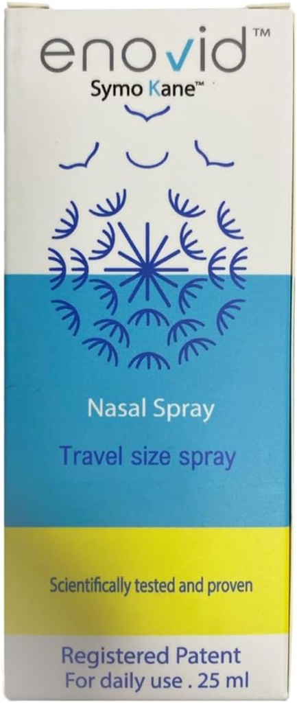 Enovid@ Naturlig og revolusjonær beskyttelse Nasal Spray - 0.845 fl oz, Flott for daglig bruk Reisestørrelse Spray, kjemisk gratis, Cruelty-free, stolt av millioner over hele verden - Pakke med 1