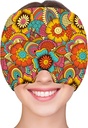 ZNÖCUETÖD Migraine Relief Cap Hodepine Relief Cap Kald Cap Ice Hat for Migraines Hodepine Sinus Stress Tension Head Ice Pack Wrap Migraine Mask Hangover Cap Ice Beanie Hot/Kold Compression Kvinner