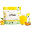 Nano gurkemeie curcumin drikke pulver, gylne juice for velvære og immunitet, ingen gurkemeie smak, Legg til i smoothies / vann daglig morgen rutine–35X Absorpsjon– Mango Flavor– Joint Support Supplement