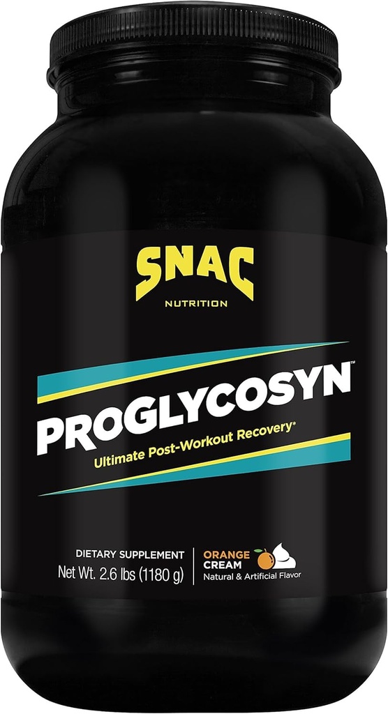 SNAC Proglycosyn Ultimate post trening gjenoppretting formel, oransje krem, 2,6 pund