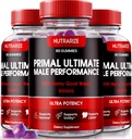 NutraRize (3 Pack) Primal Ultimate Gummies, Offisiell PrimalUltimate Performance Supplement, Nøkkelen til å gjenopprette tillit, Premium Gummy, Offisiell Prime Ultimate anmeldelser (180 Gummies)