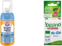 Arm & Hammer Bare Siline Nasal Spray 4.5oz & beano å gå gass relief tabletter 12 telle